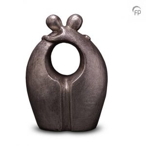 Geert Kunen keramische urn zilver